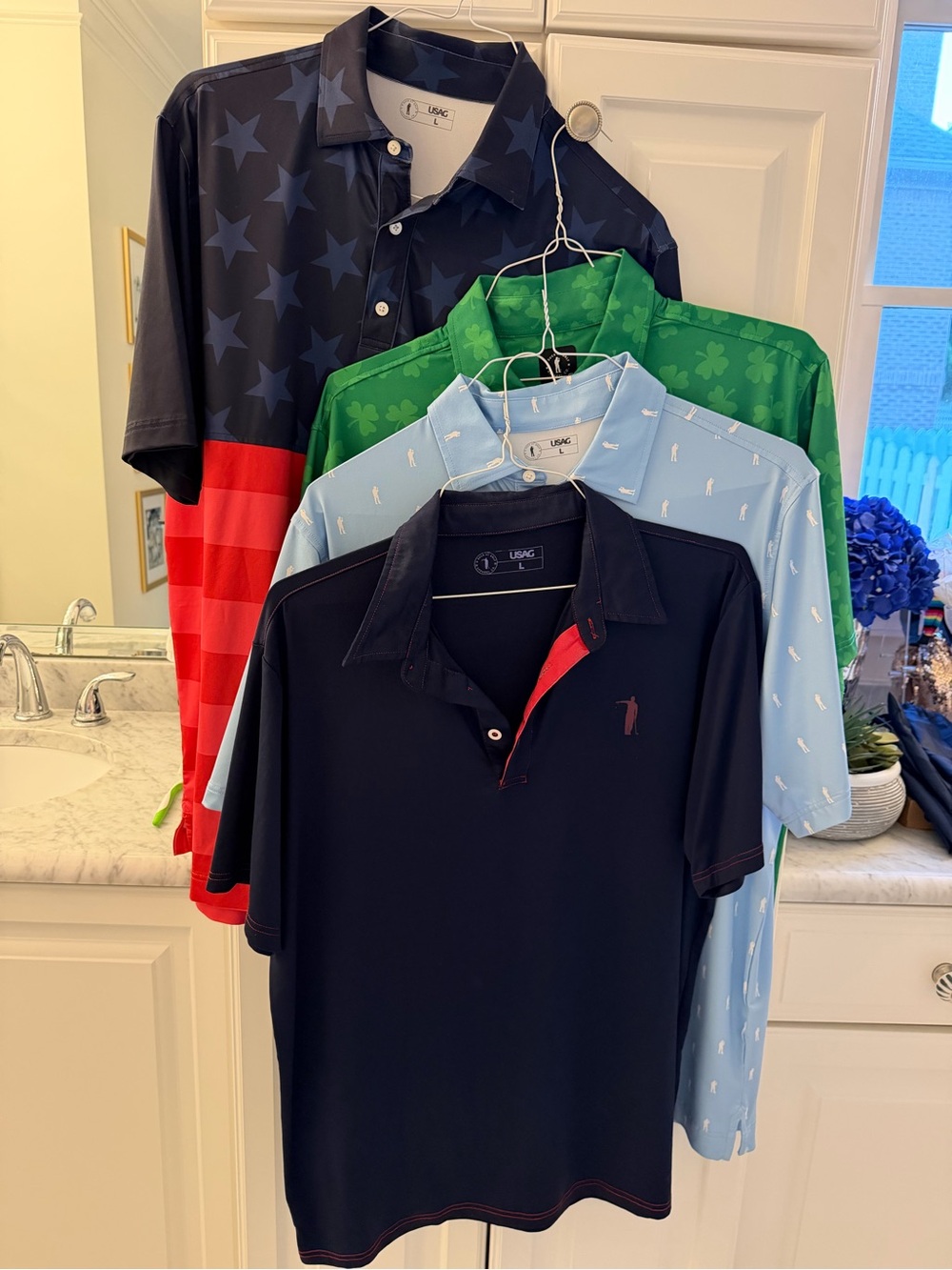 Lot of 4 - You Suck at Golf polos